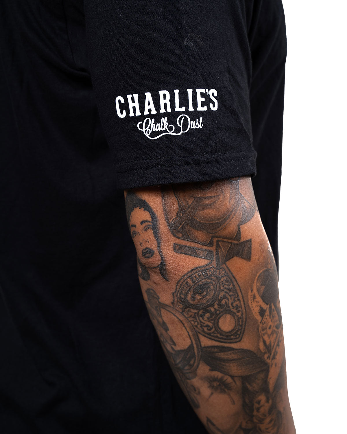 Black Scoop Neck T-Shirt