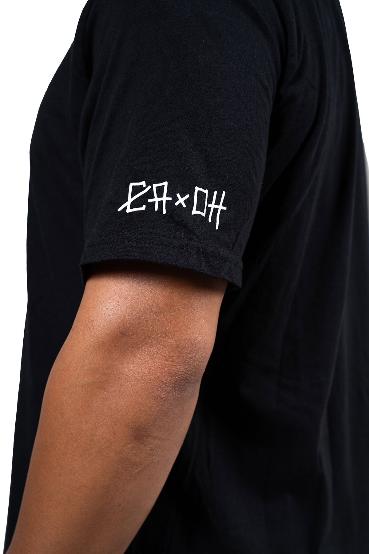 Black Scoop Neck T-Shirt